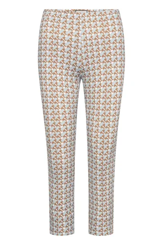 SEDUCTIVE - Capri hellblau gemustert - Gr. - 46