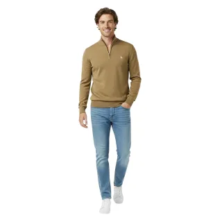 Jack Wills - Pullover für Herren, Weiter Stehkragen (Hellbraun)