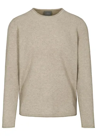 COMMANDER Finest Clothing - Rdh.-Pullover, uni irish cream mel. - Gr. - XXL