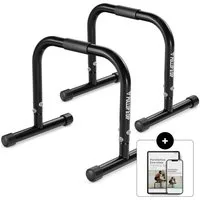 Pullup & Dip Liegestützgriffe Fitness Parallettes, Medium Minibarren aus Stahl