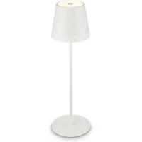 Briloner Leuchten LED Tischleuchte KIKI, Dimmfunktion, LED wechselbar, Warmweiß, mit Akku, höhenverstellbar, USB-C, warmweiß, IP44, silber, 38 cm