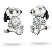 THOMAS SABO Paar Ohrstecker THOMAS SABO x Peanuts Snoopy Ohrstecker, mit Zirkonia (synth) - Emaille