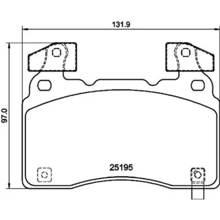 Hella Bremsbel?ge vorne Cadillac Cts Opel Insignia TESLA Model