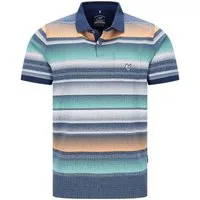 Hajo Poloshirt Feinpikee-Poloshirt mit Alloverdruck in stay fresh-Qualität