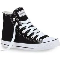 VAN HILL 94589 Sneaker Damen High Top Sneaker Sportschuhe Kult Schnürer Turnschuhe