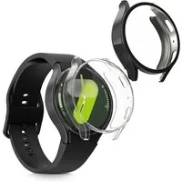 kwmobile Smartwatch-Hülle 2x Silikon Hülle für Samsung Galaxy Watch 7 44mm, Schutzhülle Fullbody Display Cover Set aus Silikon