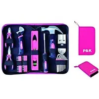P & K Werkzeugset 35 teiliges pink Werkzeugset Werkzeug in Etui
