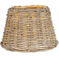 Clayre & Eef Lampenschirm Rattanlampenschirm COUNTRY Lampenschirm Rattan beige grau Coastal Farm