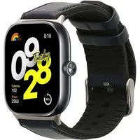 kwmobile Smartwatch-Armband Leder Armband für Xiaomi Redmi Watch 5 & 4 / Smart Band 8 Pro / Smart, Ersatzarmband für Fitnesstracker mit Uhrenverschluss