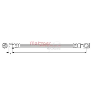 Metzger Bremsschlauch hinten Mini R50 R53