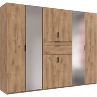Wimex Drehtürenschrank Moldau Kleiderschrank mit Spiegel Schlafzimmerschrank Wähle deine Innenausstattung fertig konfiguriert im Schrank