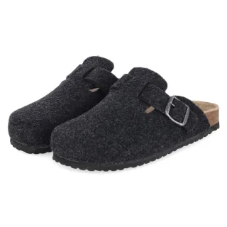 Supersoft Hausschuhe  Grau - Gr. 40 -  Leder und Textil