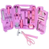 P & K Werkzeugset 96 Teiliges Werkzeugset Werkzeugkoffer in pink absolute Hingucker, (96-tlg)