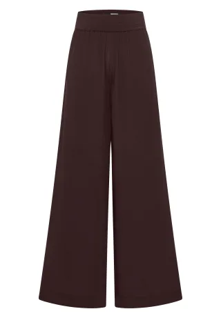 CECIL - High Waist Wide Leg Hose im Loose Fit brown cacao - Gr. - 30