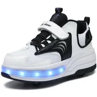 HUSK'SWARE Rollschuhe, (Mesh-Oberfläche, 1-St., mit Licht), Allradrollschuhe für Kinder verformte Radschuhe