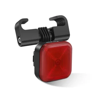WEST BIKING 20LM LED Square Bicycle Taillight Type-C Charging Waterproof 5 Modes Warning Bike Rear Light for MTB Seat Po