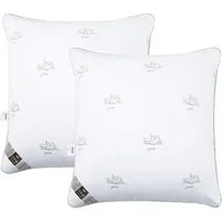 SEI Design Kopfkissen Kopfkissen Kissen Schlafkissen SWAN 80x80, Füllung: 100% Mikrofaser Polyester, Bezug: Mikrofaser, Rückenschläfer, Seitenschläfer, Bauchschläfer, 2-er SET, Alternative zu Daunen