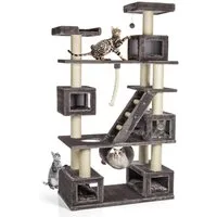 Canadian Cat Company Kratzbaum "Logan" Premium XXL Katzenkratzbaum Kletterparadies, 5 Katzenhöhlen, großer Kletterbaum für Katzen, ca. 229 cm hoch