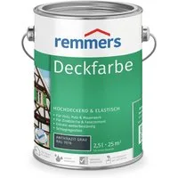 Remmers Wetterschutzfarbe Deckfarbe anthrazitgrau (RAL 7016) 2,5 Liter, für viele Untergründe, hochdeckend, wetterfest