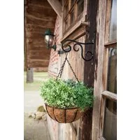 esschert design Wandhaken Haken 21cm Wandhalterung Landhaus Eisen Blumenampel Metallhaken