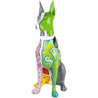 GILDE Tierfigur Figur Hund Dobermann mehrfarbig H. 70 cm (1 St)
