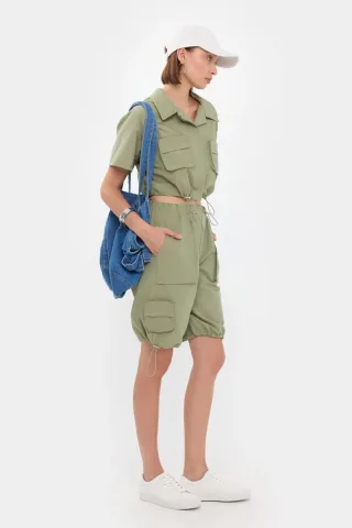 Utility-Shirt und Cargo-Shorts-Set