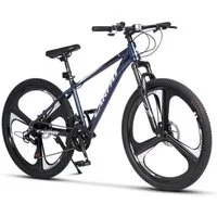 CARPAT SPORT Mountainbike 26 27.5 Zoll Fahrrad für Herren Damen, 21 Gang Shimano Tourney Schaltwerk, Kettenschaltung, (Magnesiumfelgen mit 3 Speichen), Kettenschaltung, Aluminium Rahmen, Jugendfahrrad MTB Hardtail Fahrrad