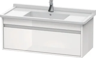 Duravit Ketho Waschtischunterbau wandhängend Weiß Hochglanz 1000x455x410 mm - KT666502222 KT666502222