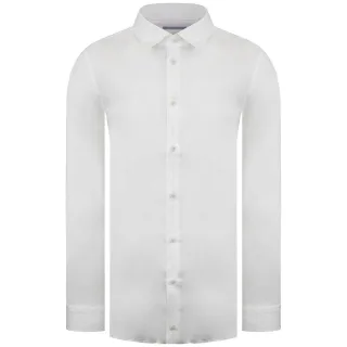 Ted Baker Bellow Herren weißes Satinhemd