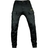 John Doe Motorradhose Stroker Cargo XTM Aramid-Schicht, Protektortaschen, wasserabweisend, Stretch