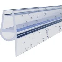 WITEN&NOCK Duschdichtung 2xDuschkabinen-Dichtung Wasserabweiser Dichtungsprofile 5&6mm 50-200cm, L: 50 cm, L: 50 - 200 cm, (2-St)