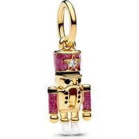Pandora Kettenanhänger Charm-Beweglicher Nussknacker Goldfarben