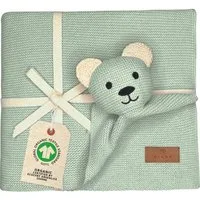 Babydecke DIKOS® Babydecke SCHMUSE-Bär Baby Geschenk Mädchen Junge Geschenkset, DIKOS, Geschenk zur Geburt, PREMIUM Qualität, 100 % BIO Baumwolle, nachhaltig