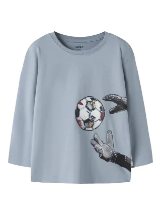 NAME IT - NMMLEANDER LS NREG TOP Ashley Blue - Gr. - 110