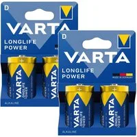 VARTA Alkali-Batterien, Größe D / R20, 1,5V Batterie