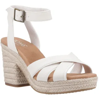 TOMS Majorca Strappy Damen Sandalen aus hellem Sandleder
