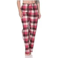 Normann Relaxanzug Normann Damen Schlafhose aus Flanell Schlafanzug Hose kariert
