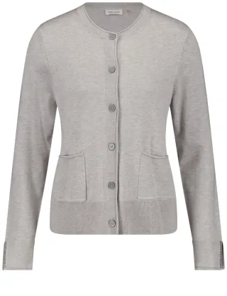 GERRY WEBER Collection - Strickjacke grau - Gr. - 48