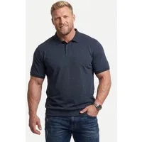 Men Plus Poloshirt Poloshirt Bauchfit Basic Piqué Halbarm