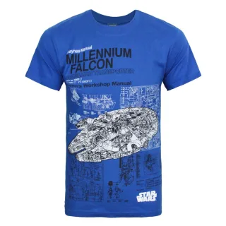 Star Wars - T-shirt 'Millennium Falcon' - Homme (Bleu)