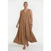 YOEK A-Linien-Kleid Damen Kleid ärmellos ohne Arm