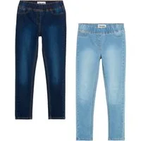 bonprix Jeansjeggings (Packung, 2-tlg) Skinny Fit, mit angedeuteten Taschen