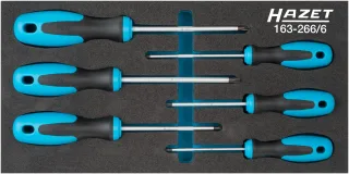 HAZET Schraubendreher-Satz TORX® Einlage 6-teilig - 163-266/6