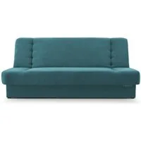 MOEBLO Schlafsofa Cyprus, Sofa Kippsofa Klappsofa Clic-Clack Couch für Wohnzimmer Federkern Sofagarnitur Polstersofa - 192x85x92 cm -, mit Bettkasten und Schlaffunktion