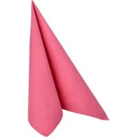 PAPSTAR Papierserviette, Servietten stoffähnlich 40x40cm Royal Collection 50 Stück Fuchsia