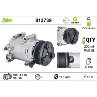 Valeo Klimakompressor Ford Galaxy 2 Mondeo 4 S-Max WA6
