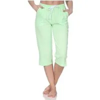 Normann Relaxanzug Damen Schlafanzug Pyjama Capri-Hose 3/4-lang - perfekt zu kombinieren