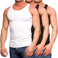 Jack & Jones Tanktop (Spar Set, 3er-Pack) Basic in Unifarben