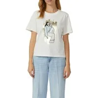 s.Oliver T-Shirt mit Flitzer-Print