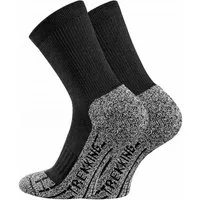 TippTexx 24 Funktionssocken 4 Paar COOLMAX Sportsocken, Performance Trekkingsocken, Unisex (4 Paar) mit Frotteesohle & anatomisch geformter Rippenstrick